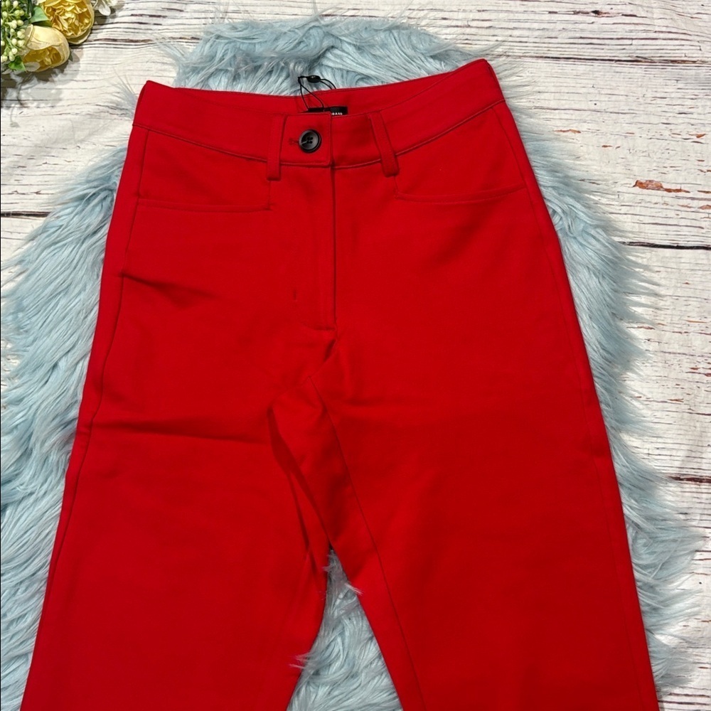 NWT Universal Standard Cigarette Ponte Pants Poppy sz 4XS - Picture 4 of 9